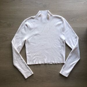Worthington Woman’s White Cropped Turtleneck